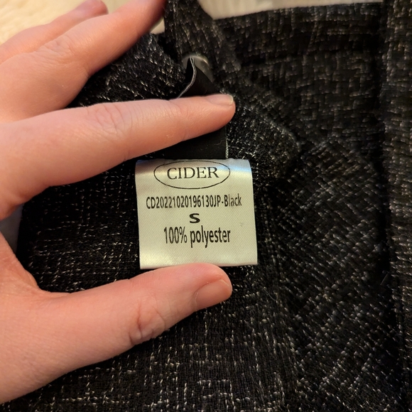 Tweed Wide Leg Overalls - Picture 5 of 6